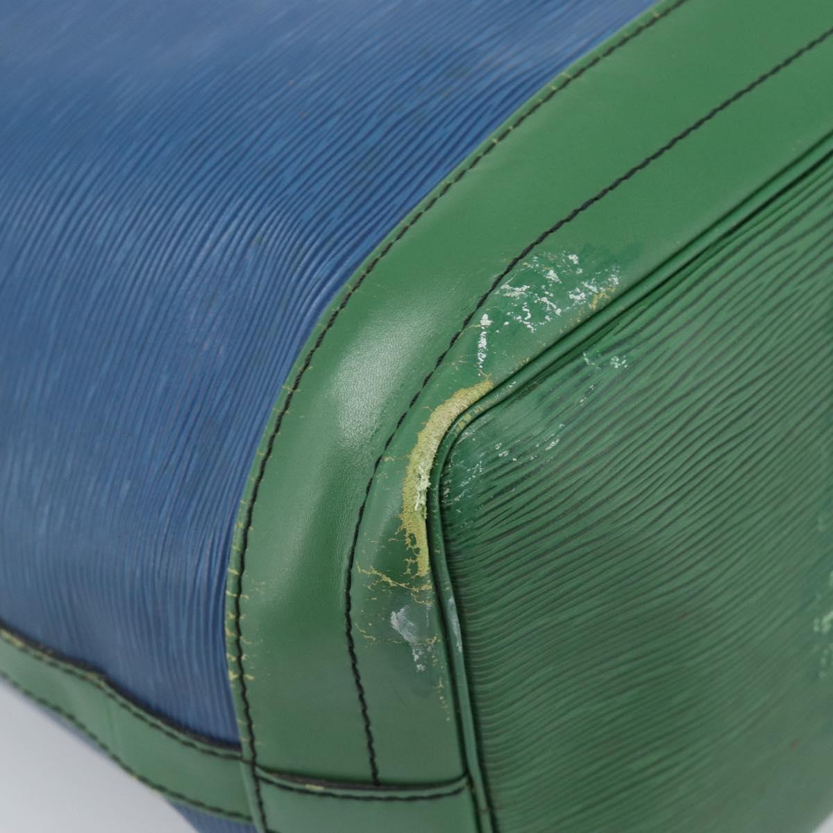 LOUIS VUITTON Epi Noe Shoulder Bag Bicolor Green Blue M44044 LV Auth 104232