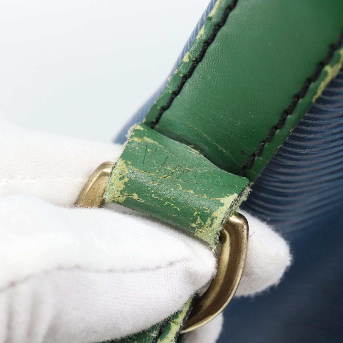 LOUIS VUITTON Epi Noe Shoulder Bag Bicolor Green Blue M44044 LV Auth 104232
