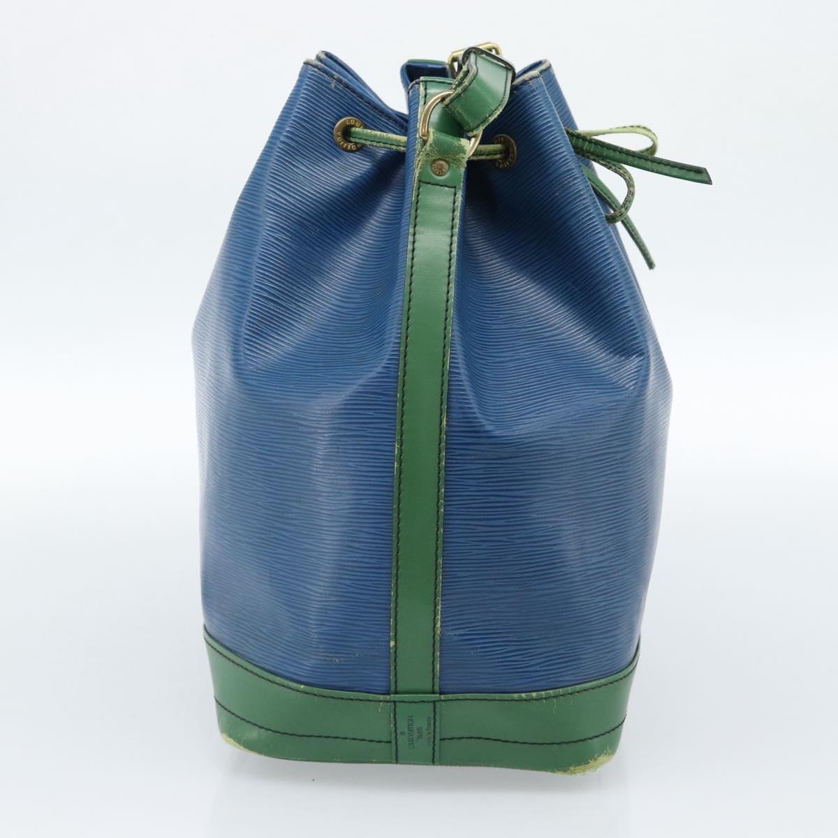 LOUIS VUITTON Epi Noe Shoulder Bag Bicolor Green Blue M44044 LV Auth 104232