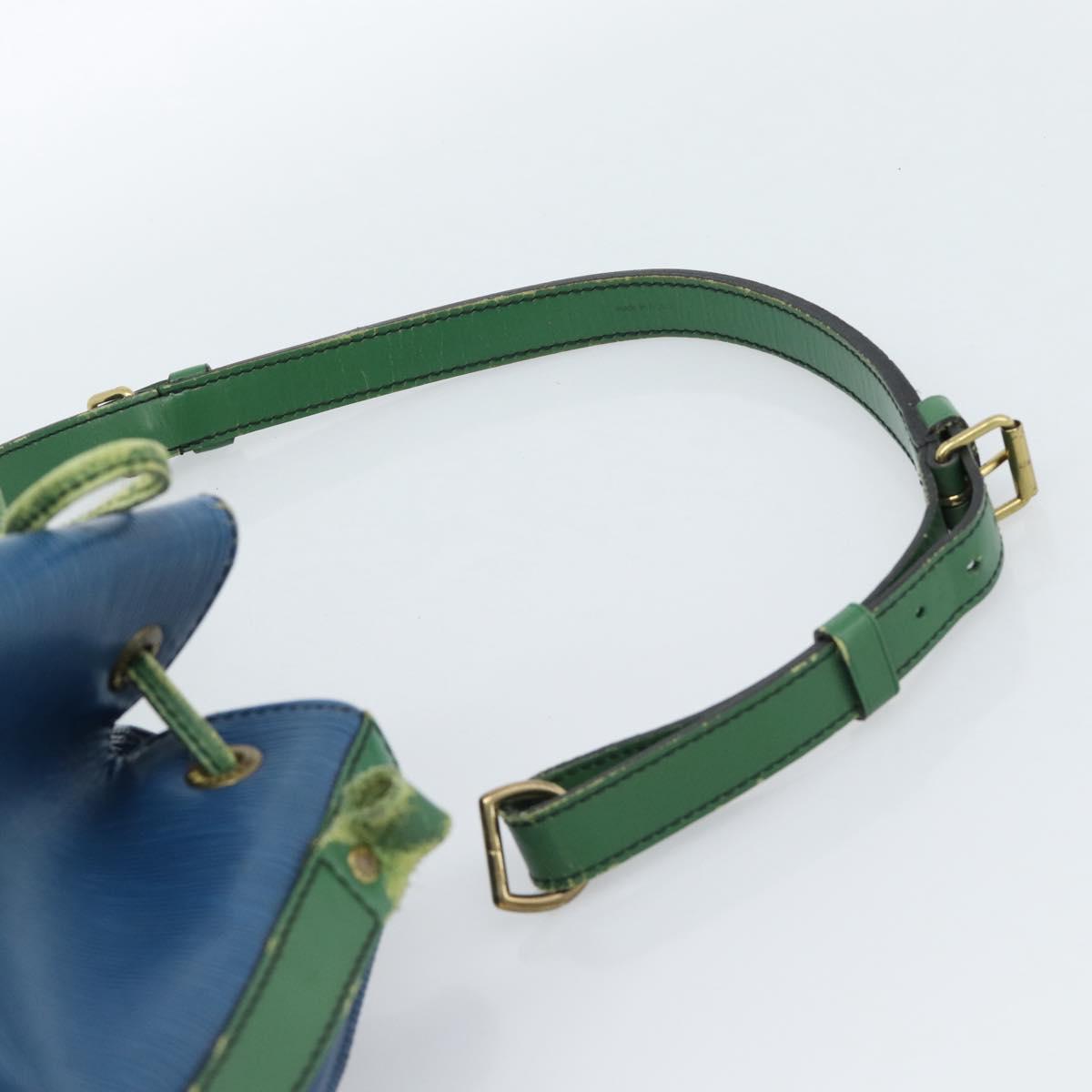 LOUIS VUITTON Epi Noe Shoulder Bag Bicolor Green Blue M44044 LV Auth 104232