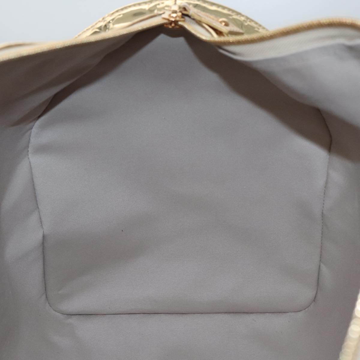 LOUIS VUITTON Monogram Miroir Keepall 55 Boston Bag Gold LV Auth 104239S