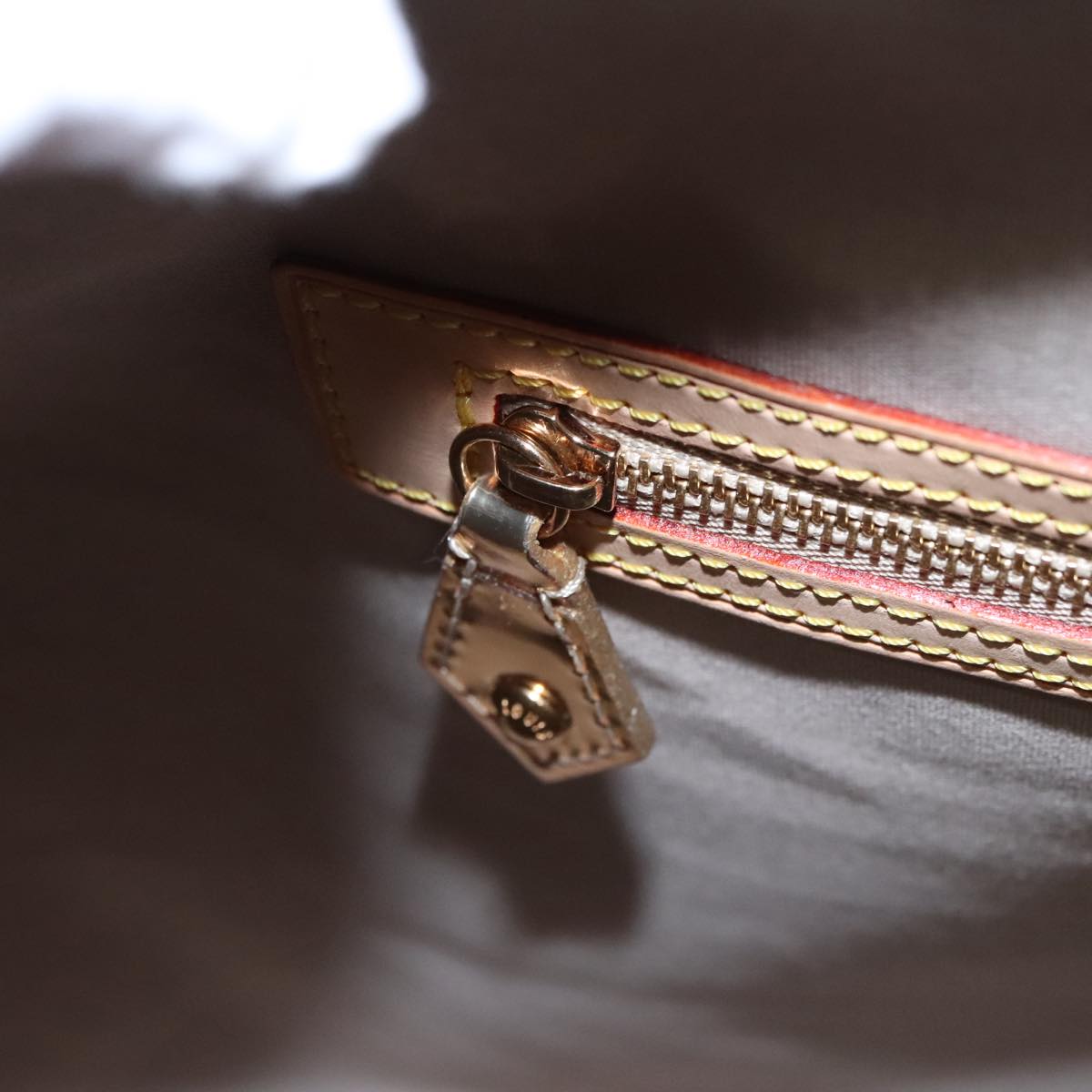 LOUIS VUITTON Monogram Miroir Keepall 55 Boston Bag Gold LV Auth 104239S