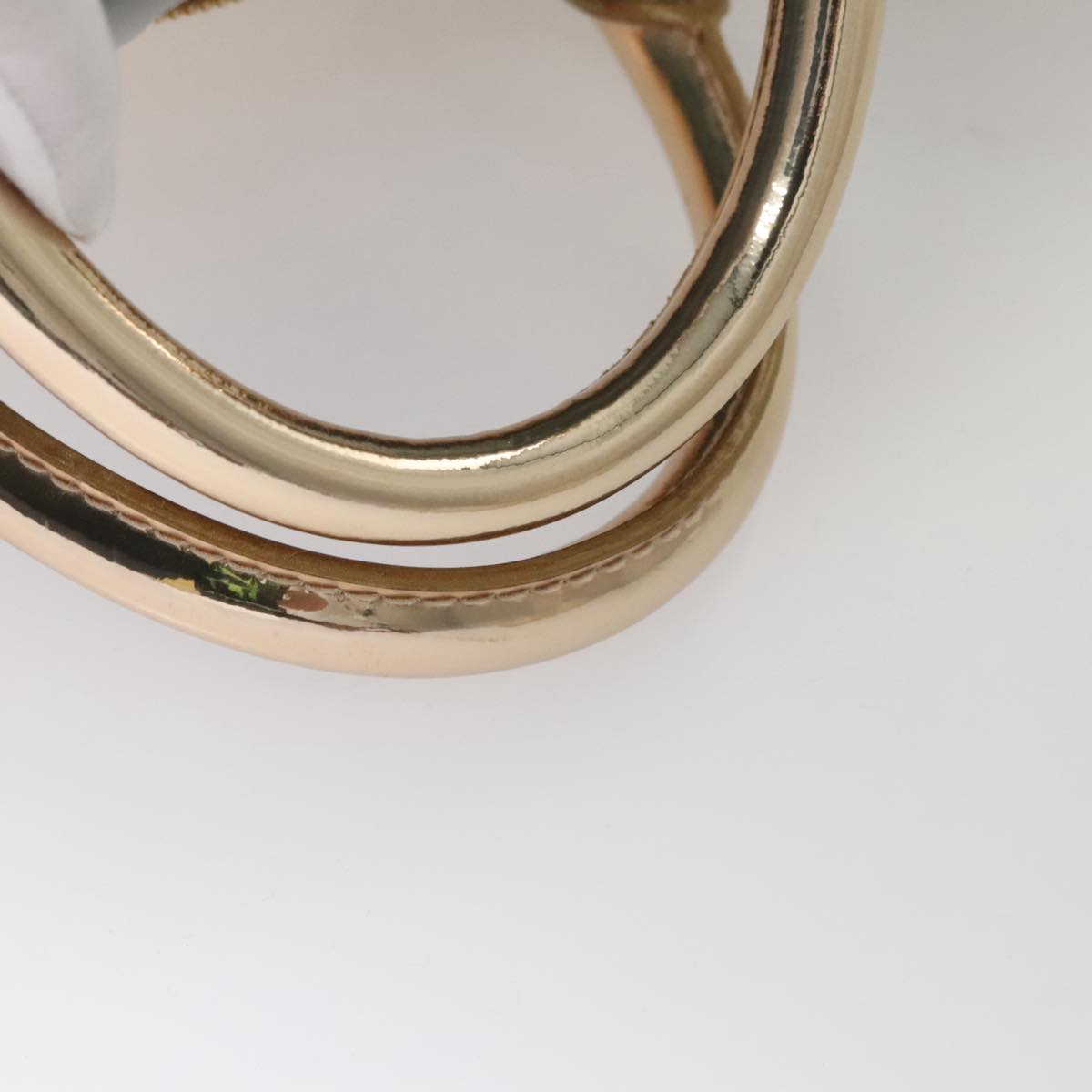 LOUIS VUITTON Monogram Miroir Keepall 55 Boston Bag Gold LV Auth 104239S