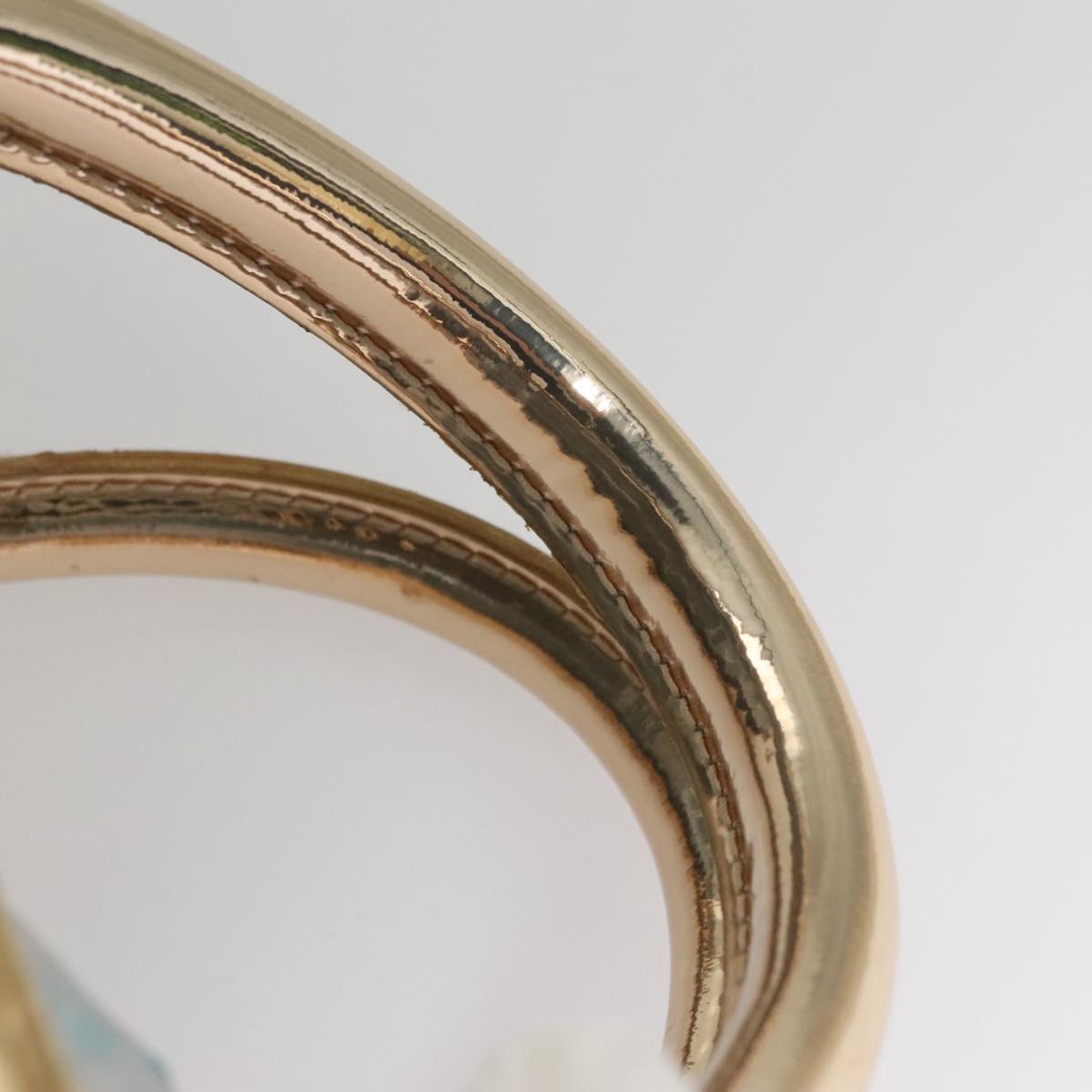 LOUIS VUITTON Monogram Miroir Keepall 55 Boston Bag Gold LV Auth 104239S