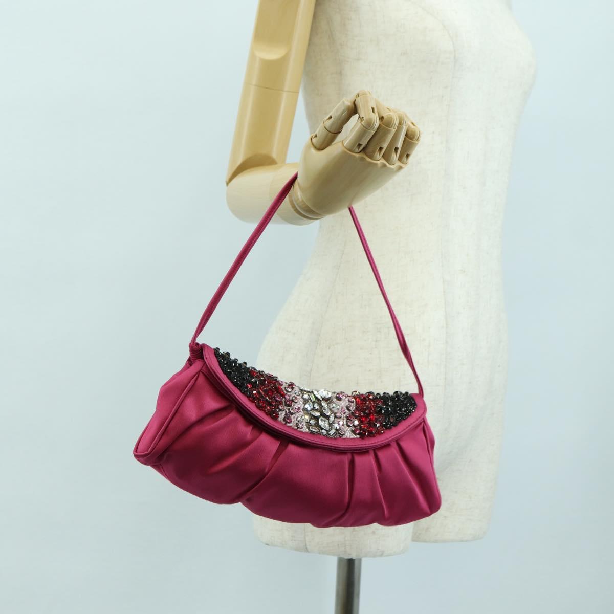 CELINE Shoulder Bag Nylon Purple Auth 104285V