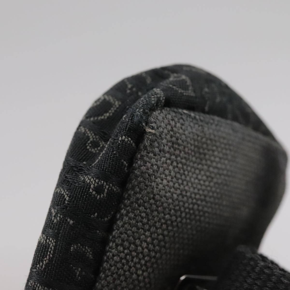 Christian Dior Trotter Canvas Waist bag Navy Silver Auth 104311