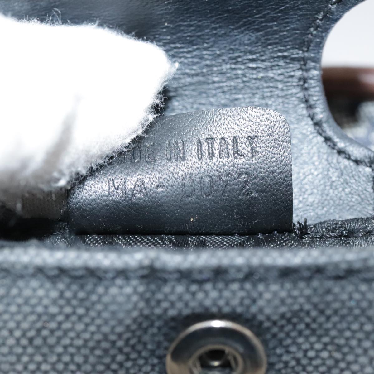 Christian Dior Trotter Canvas Waist bag Navy Silver Auth 104311