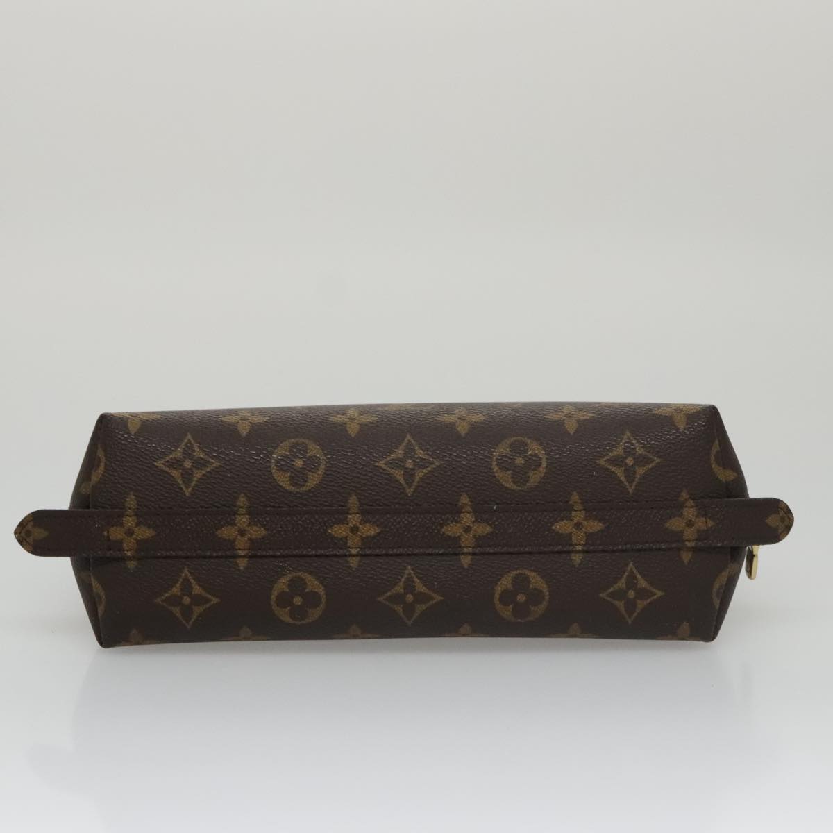 LOUIS VUITTON Monogram Trousse Demi Ronde Cosmetic Pouch M47520 LV Auth 104341