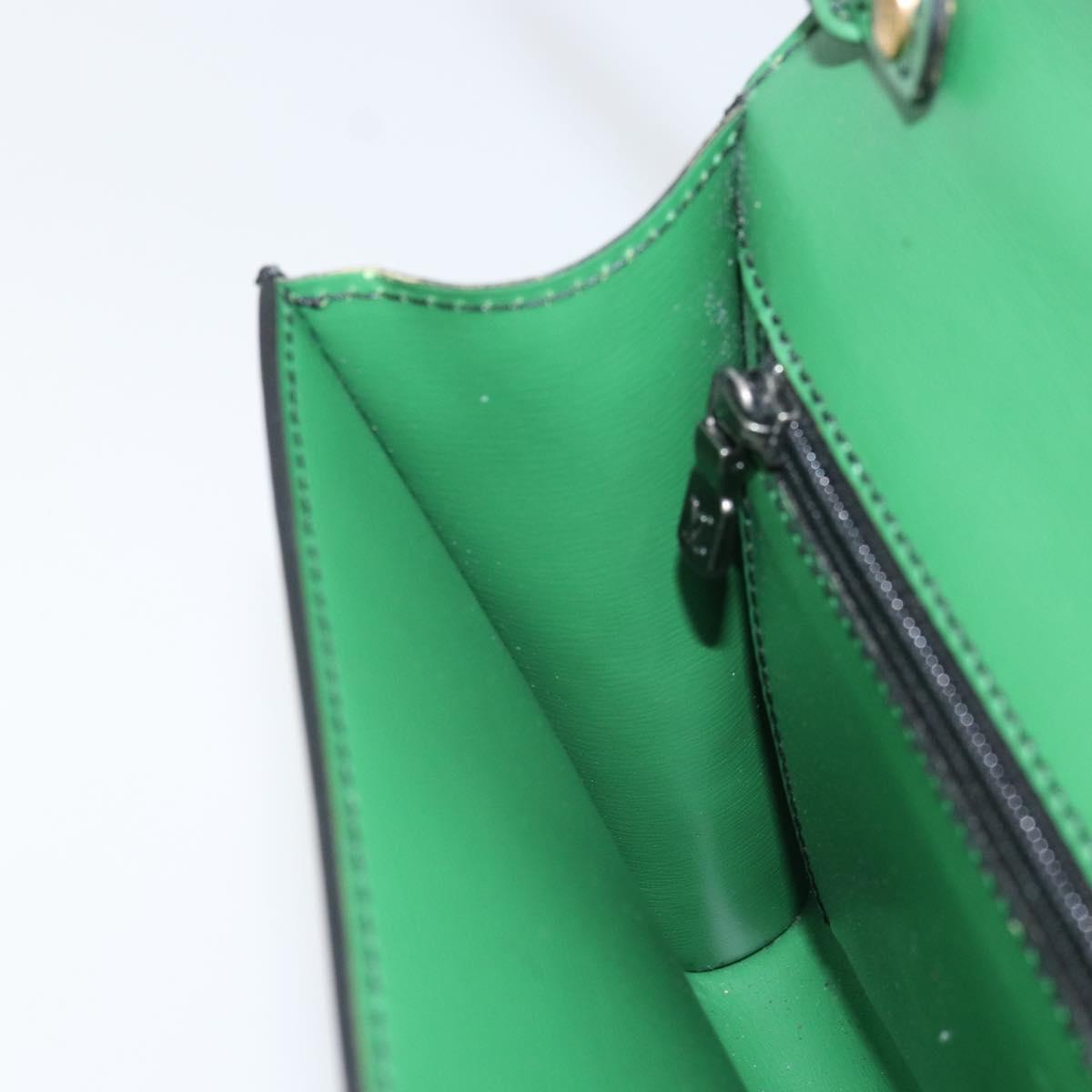 LOUIS VUITTON Epi Pochette Arche Shoulder Bag Green M52574 LV Auth 104383