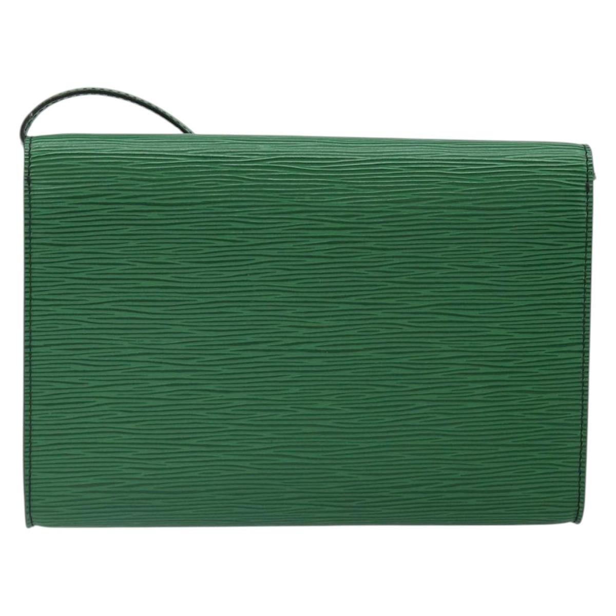 LOUIS VUITTON Epi Pochette Arche Shoulder Bag Green M52574 LV Auth 104383