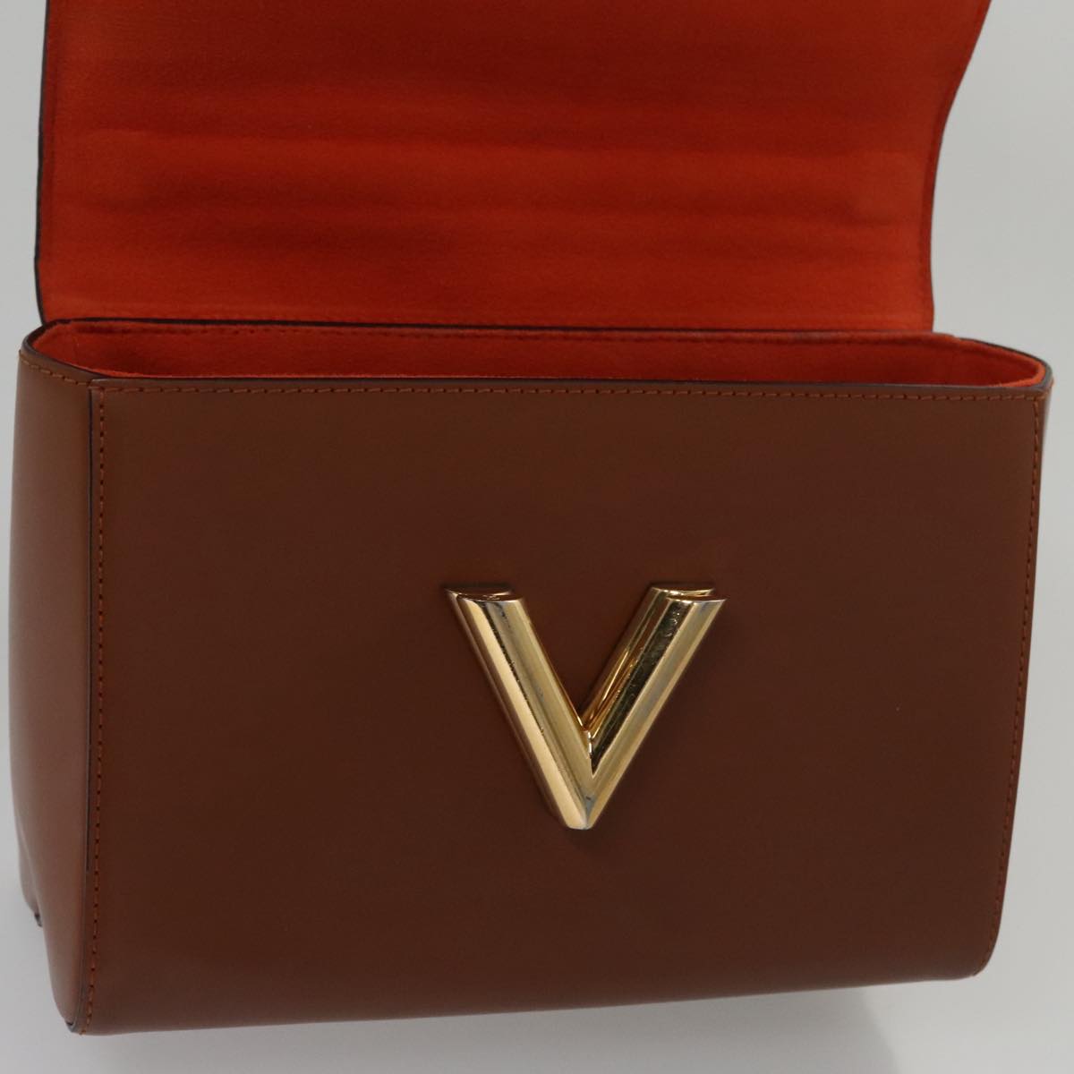 LOUIS VUITTON Catgram Sack Twist MM Shoulder Bag Marron M44408 LV Auth 104424SA
