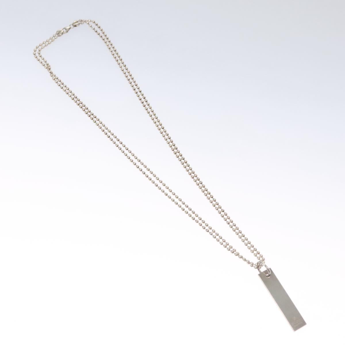 GUCCI Necklace metal Silver tone Auth 104454