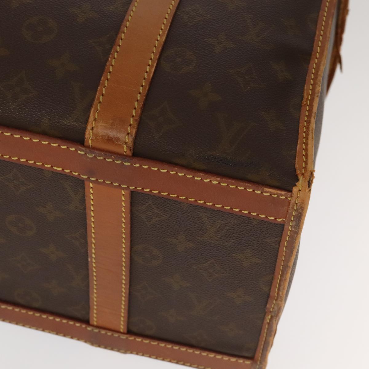 LOUIS VUITTON Monogram Sac Shan 40 Pet Carry Vintage M42024 LV Auth 104562