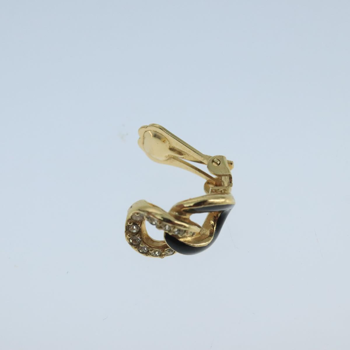 Christian Dior Earring metal Gold Tone Auth 104569