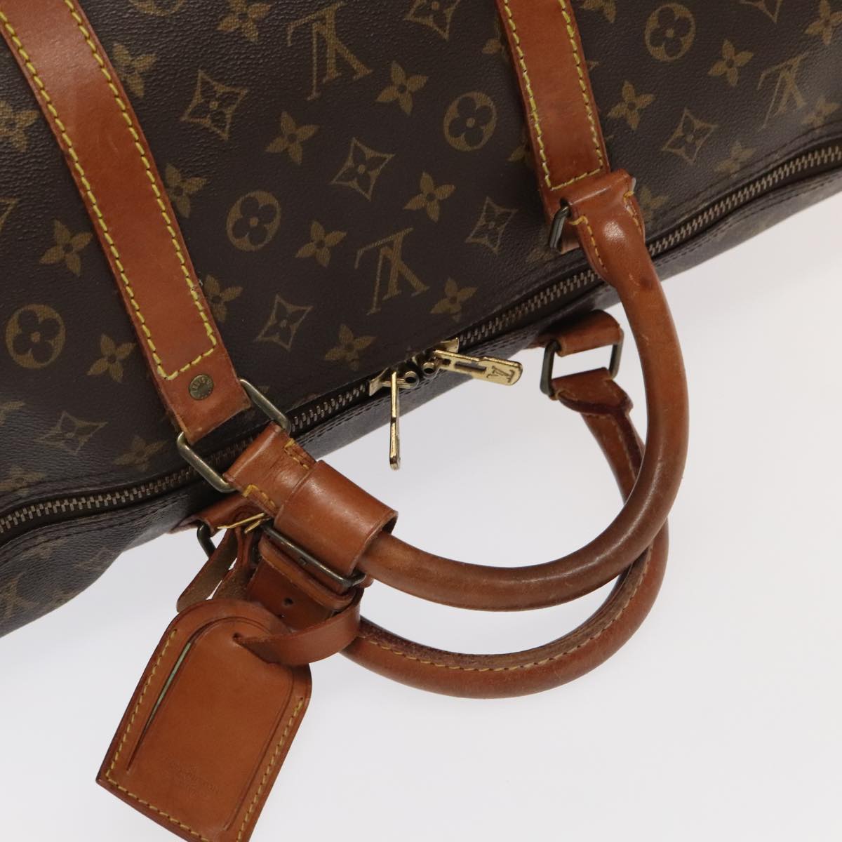 LOUIS VUITTON Monogram Keepall 60 Boston Bag M41422 LV Auth 104630