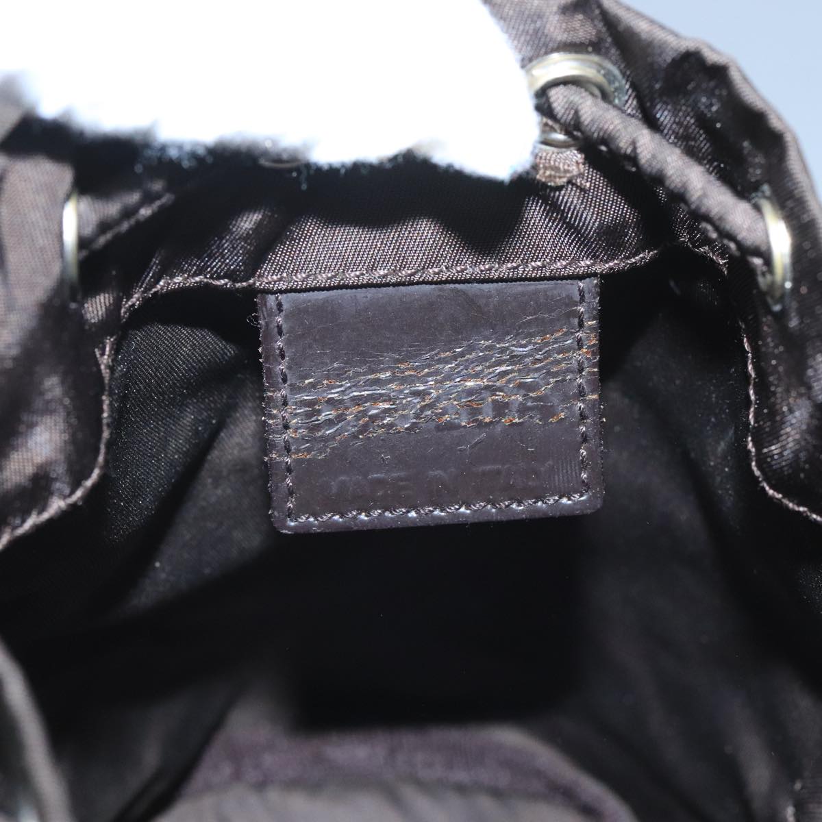 PRADA Pouch Nylon Brown Auth 104657
