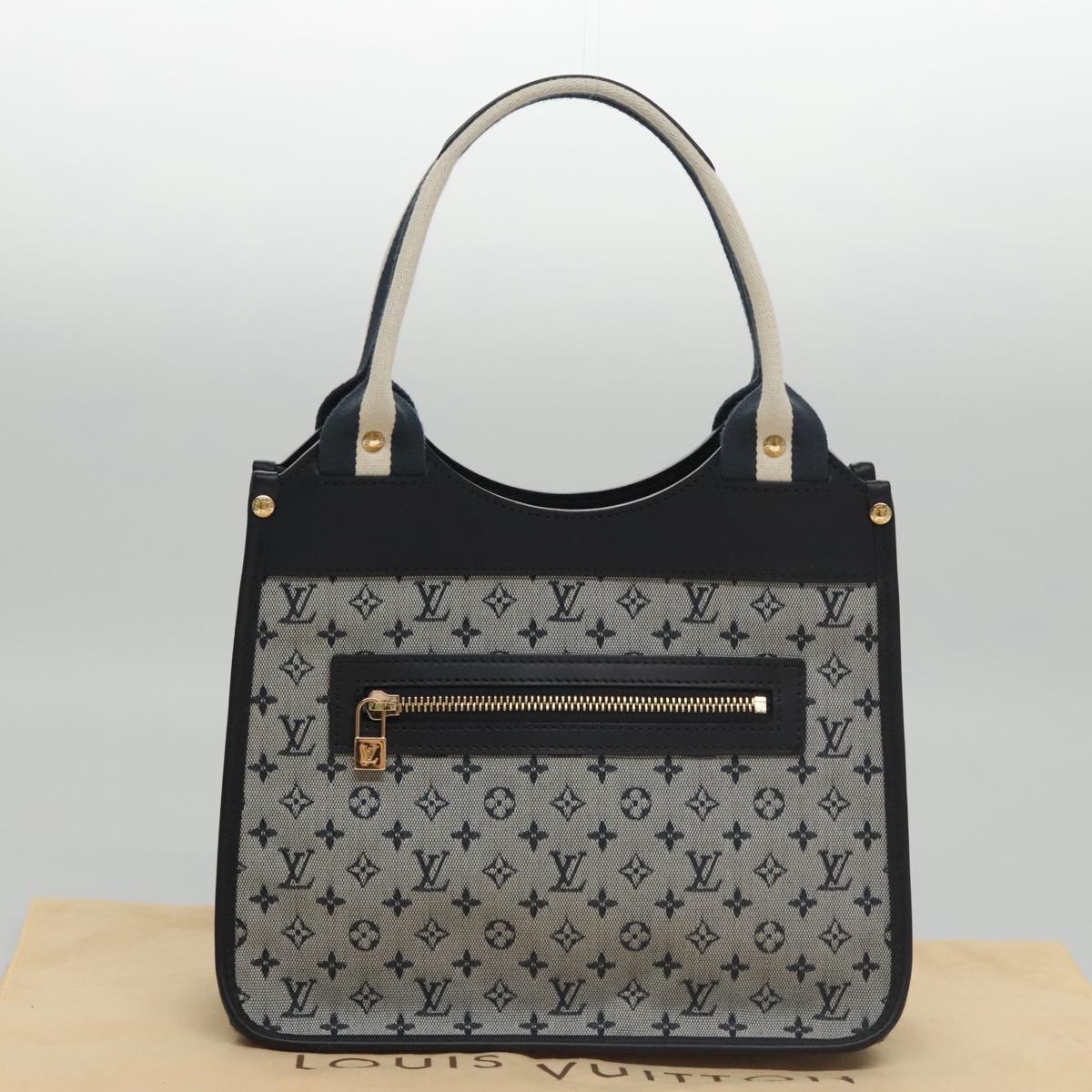 LOUIS VUITTON Monogram Mini Sac Catherine Hand Bag Blue M92325 LV Auth 104746AV