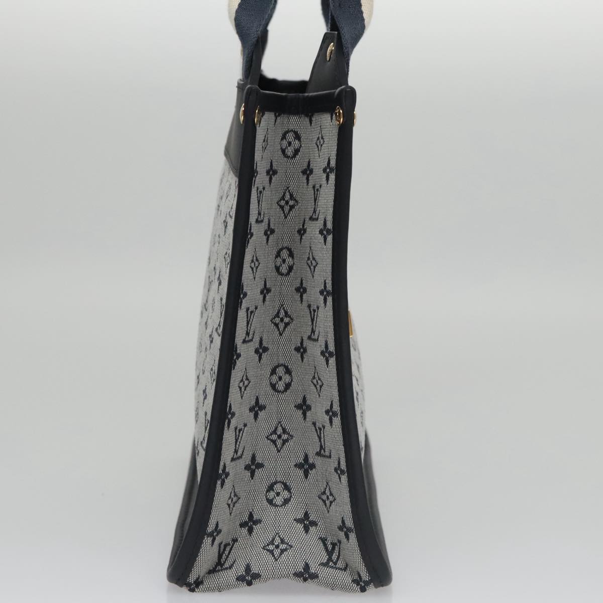 LOUIS VUITTON Monogram Mini Sac Catherine Hand Bag Blue M92325 LV Auth 104746AV