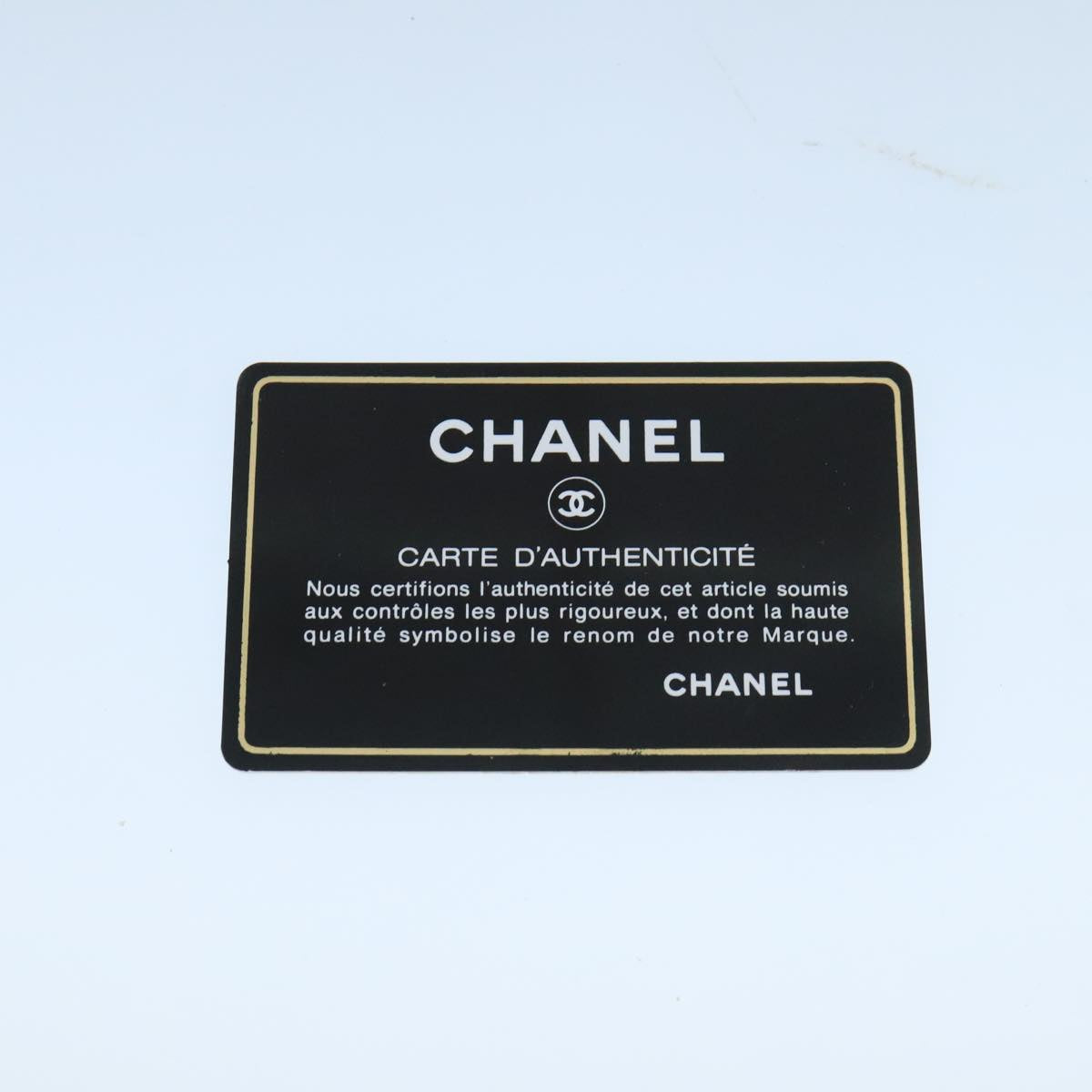CHANEL Cambon Line Wallet Leather Beige Black CC Auth 104762