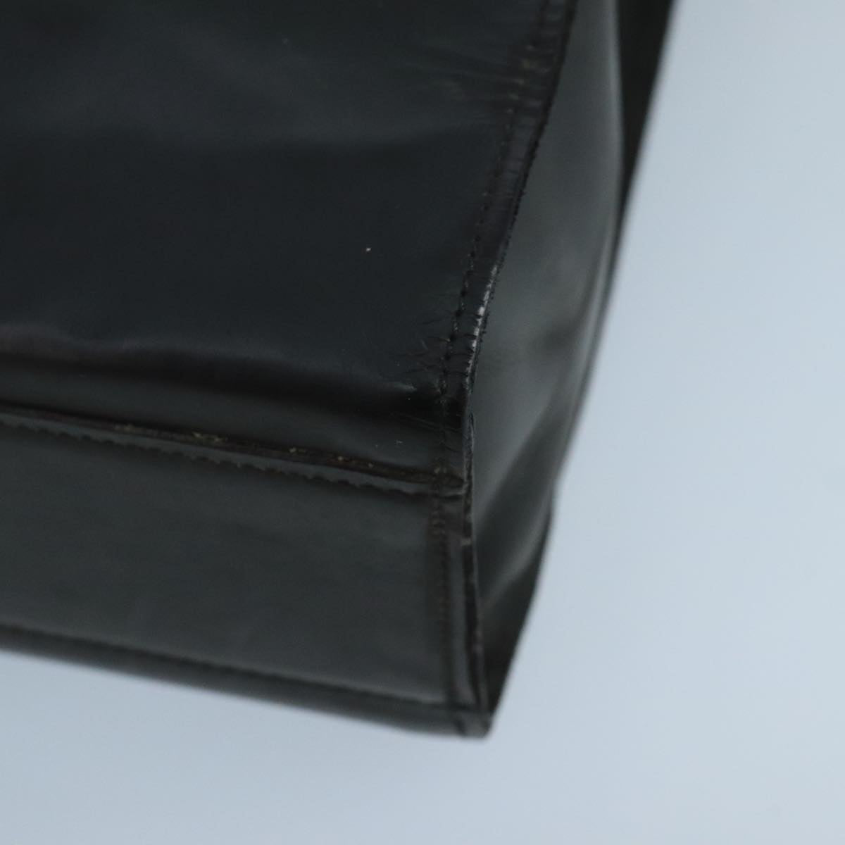 CHANEL Hand Bag Leather Black CC Auth 105085