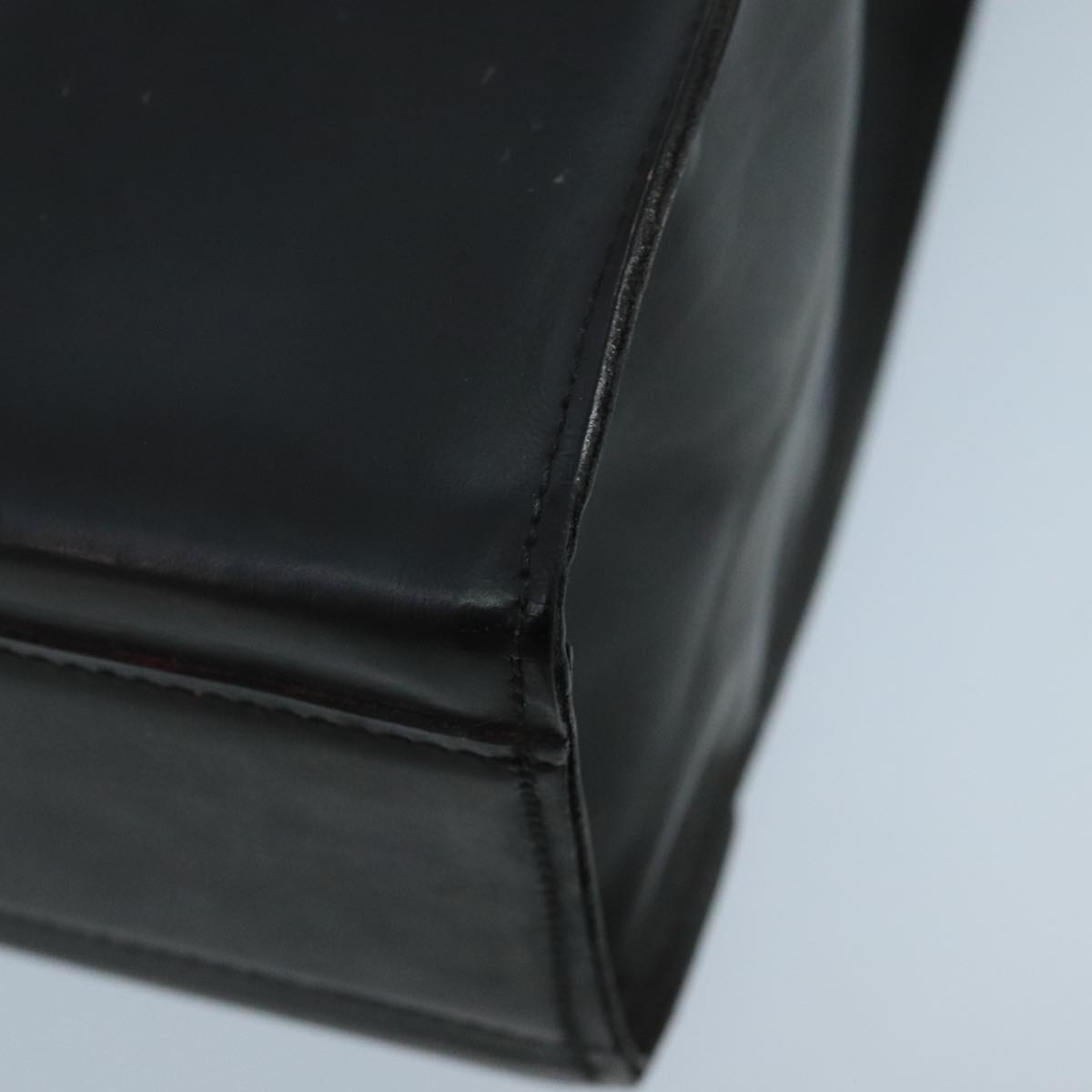 CHANEL Hand Bag Leather Black CC Auth 105085