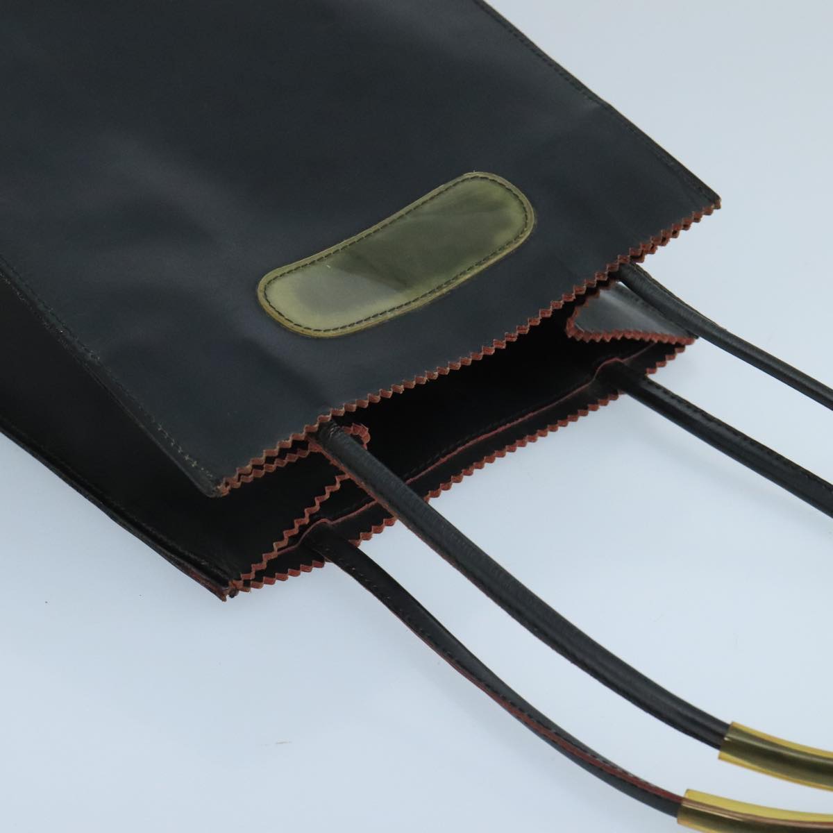 CHANEL Hand Bag Leather Black CC Auth 105085