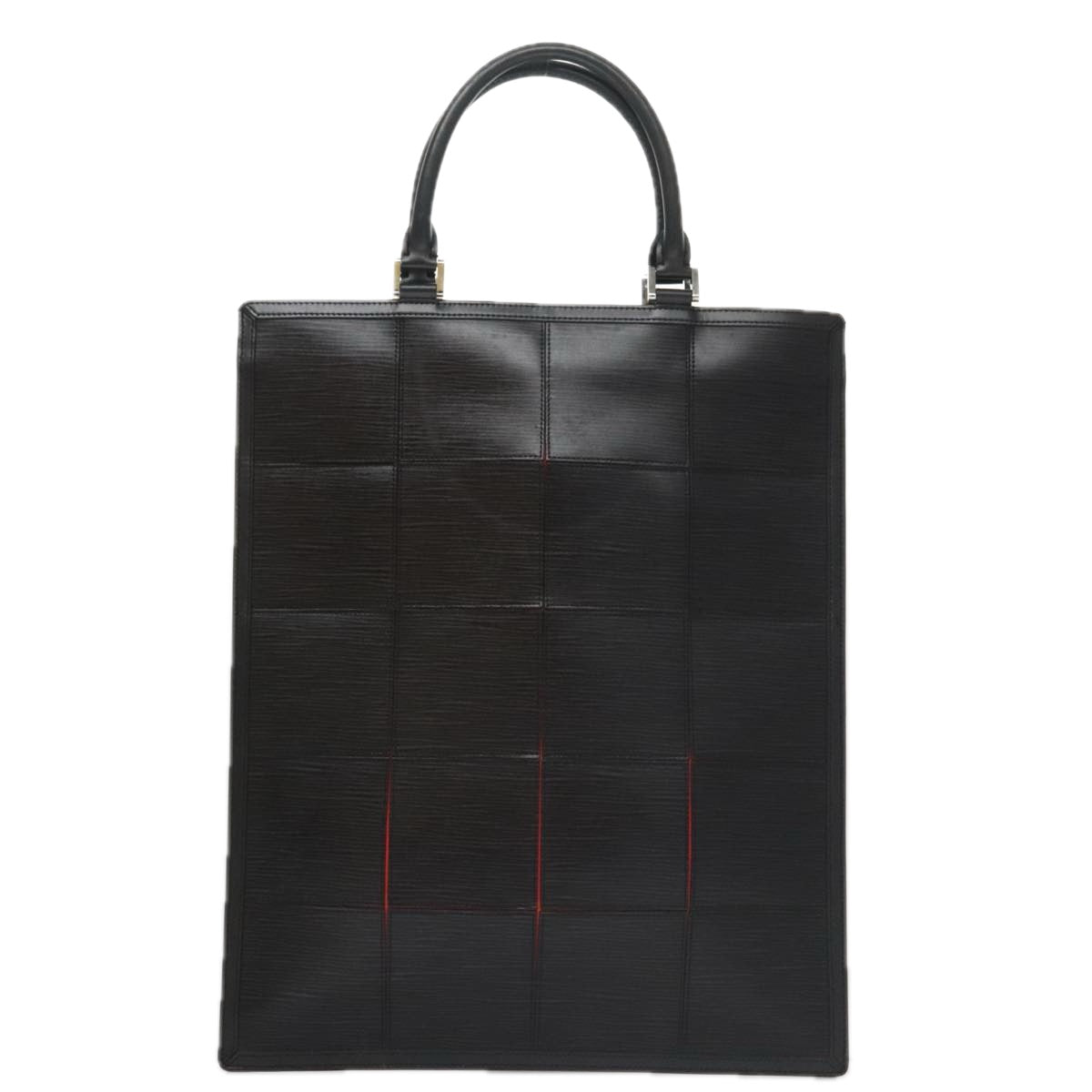 LOUIS VUITTON Epi Stretch Silver Fizz Hand Bag Black M54622 LV Auth 105153A