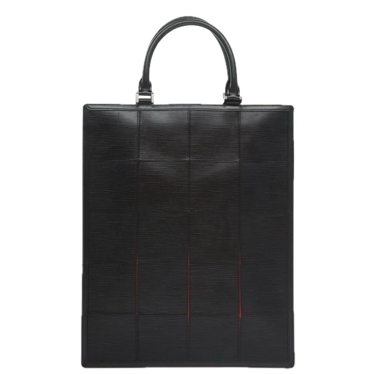 LOUIS VUITTON Epi Stretch Silver Fizz Hand Bag Black M54622 LV Auth 105153A