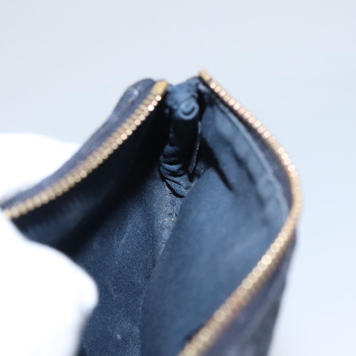 LOUIS VUITTON Monogram Mini Ansophie Pouch TST Blue M92697 LV Auth 105191