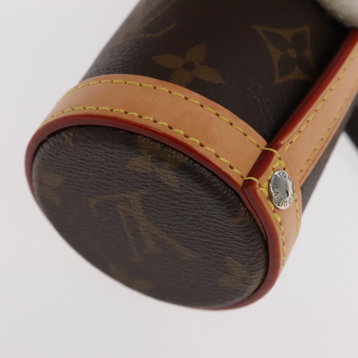 LOUIS VUITTON Monogram Flask Holder Water Bottle GI0518 LV Auth 105346