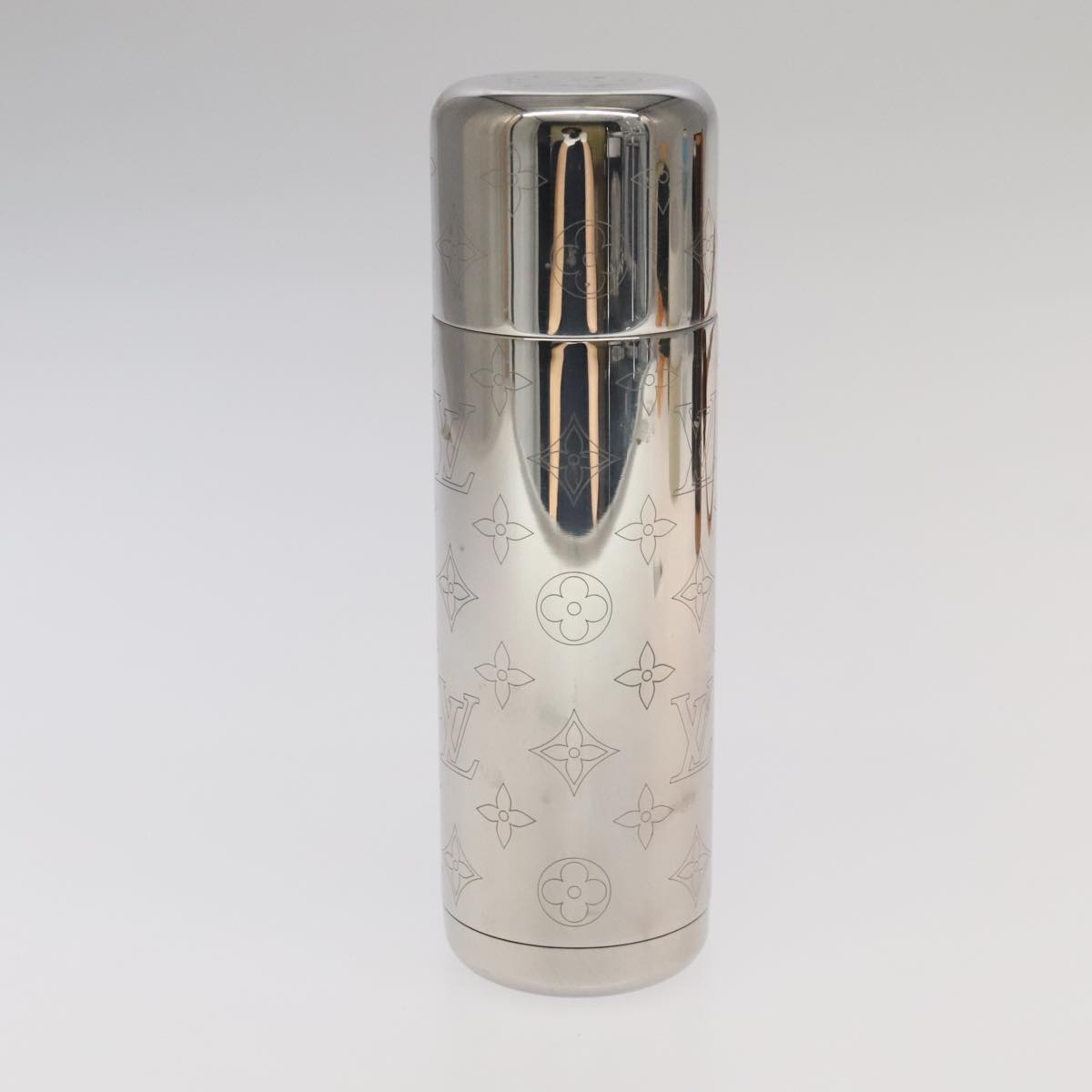 LOUIS VUITTON Monogram Flask Holder Water Bottle GI0518 LV Auth 105346
