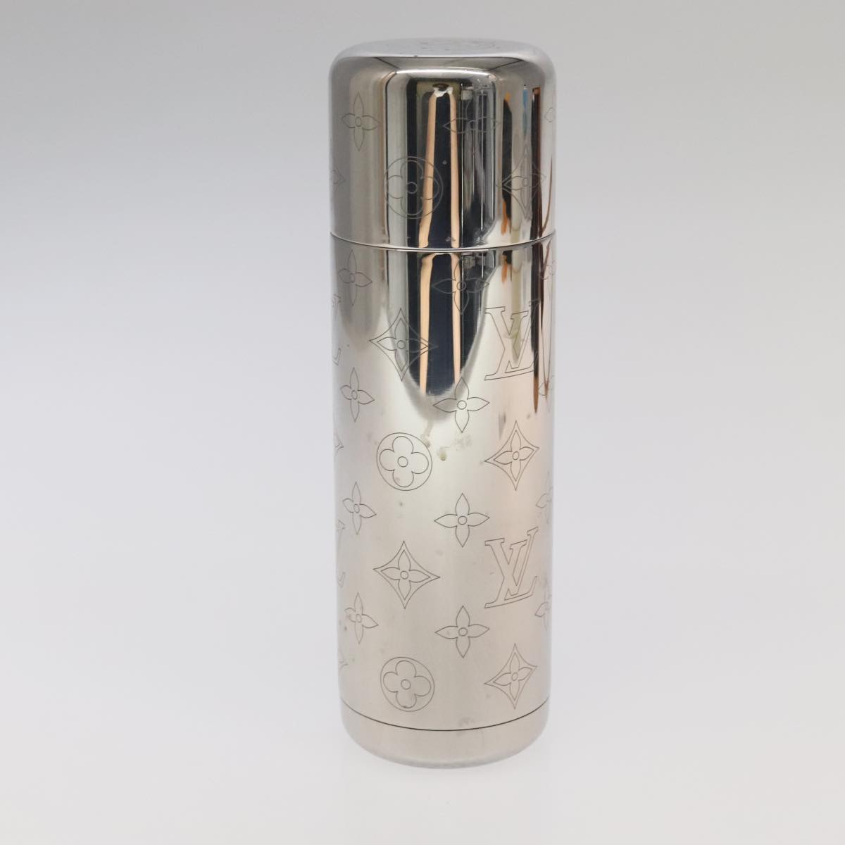 LOUIS VUITTON Monogram Flask Holder Water Bottle GI0518 LV Auth 105346