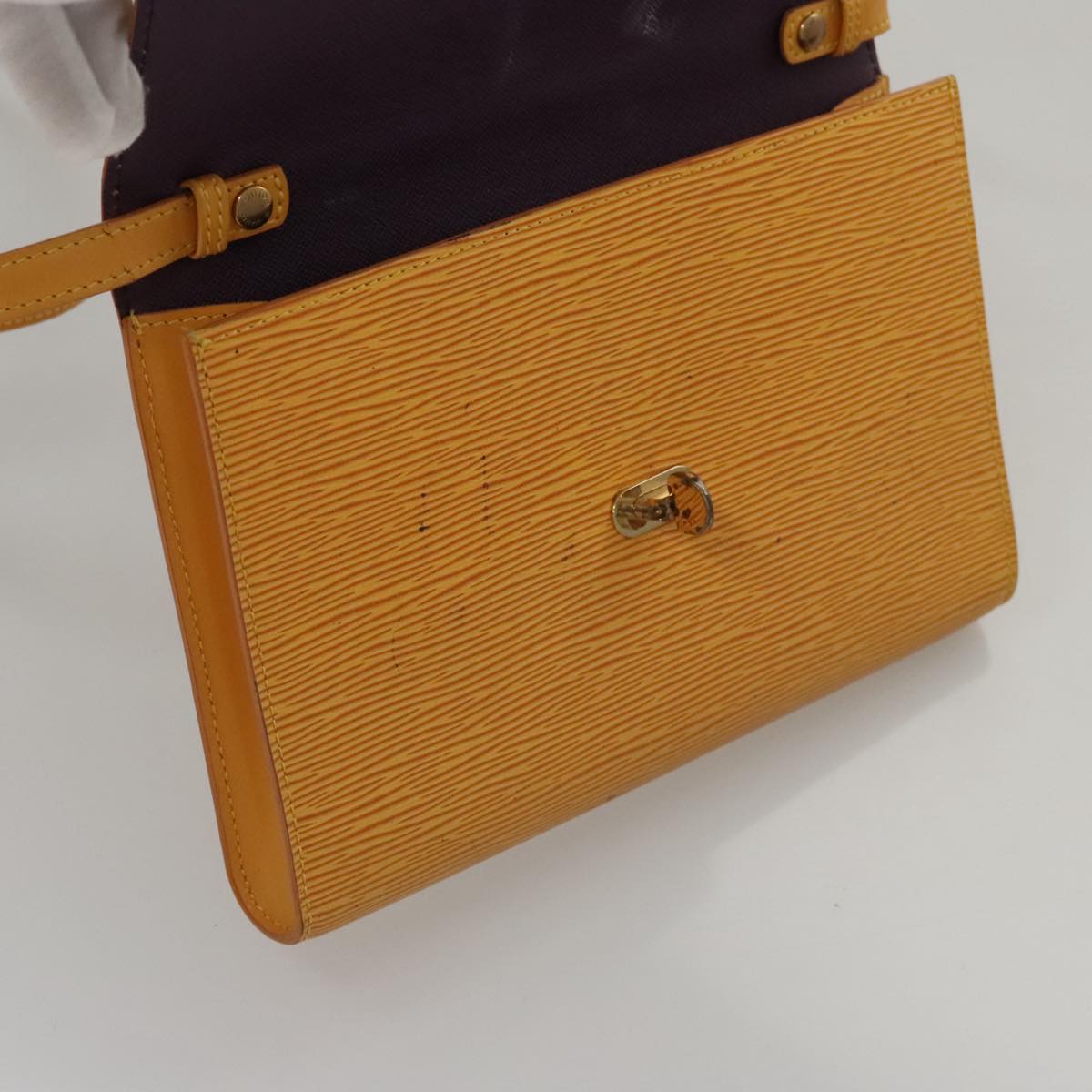 LOUIS VUITTON Epi Arsch Shoulder Bag Yellow M52579 LV Auth 105392