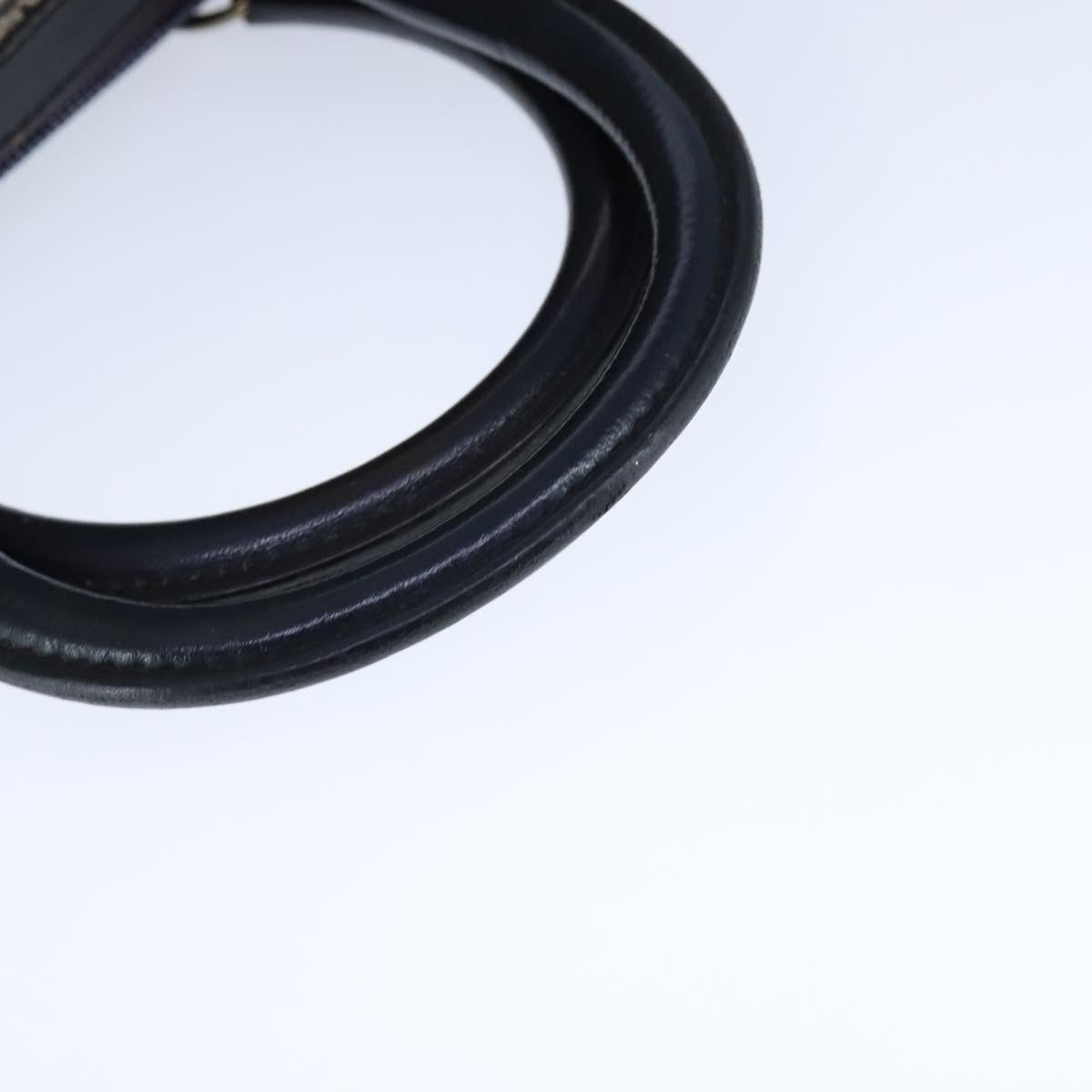 CELINE C Macadam Canvas Hand Bag Navy Auth 105423