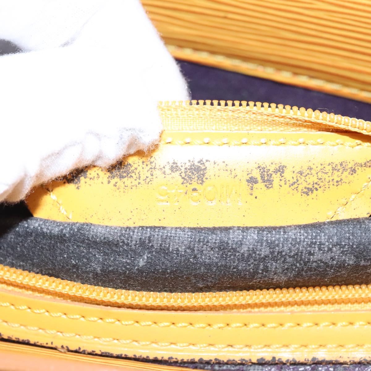 LOUIS VUITTON Epi Sac Plat Hand Bag Yellow M52079 LV Auth 105461