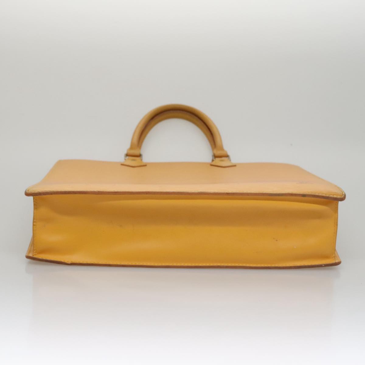 LOUIS VUITTON Epi Sac Plat Hand Bag Yellow M52079 LV Auth 105461