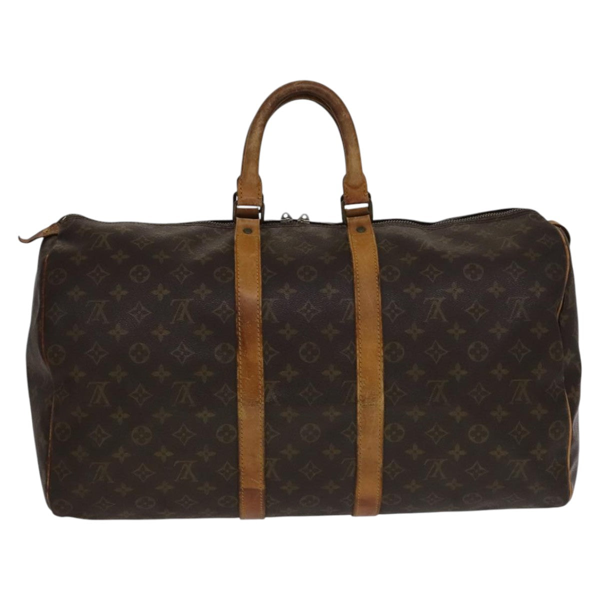 LOUIS VUITTON Monogram Keepall 50 Boston Bag M41426 LV Auth 105468