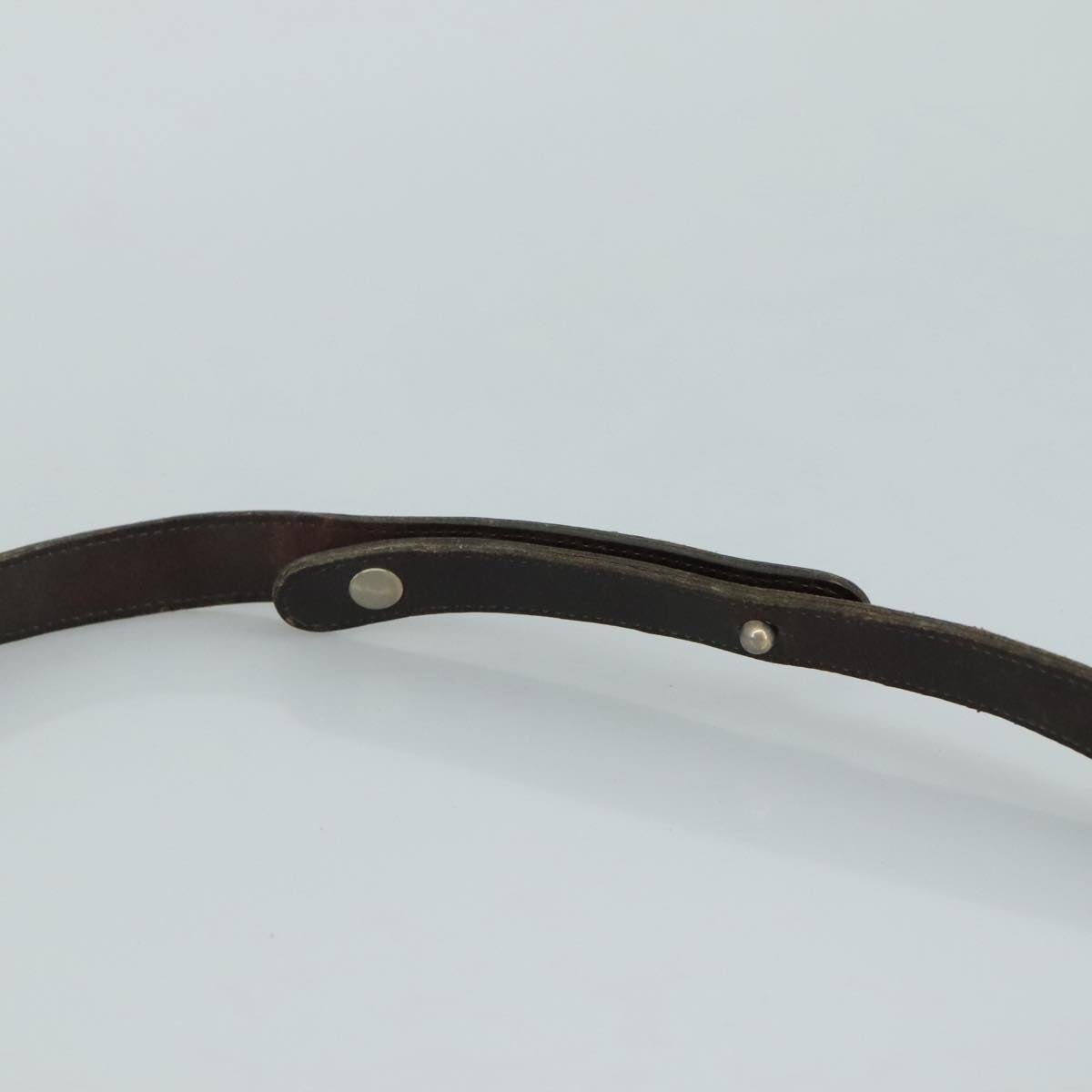 Christian Dior Trotter Canvas Shoulder Bag Brown Auth 105487