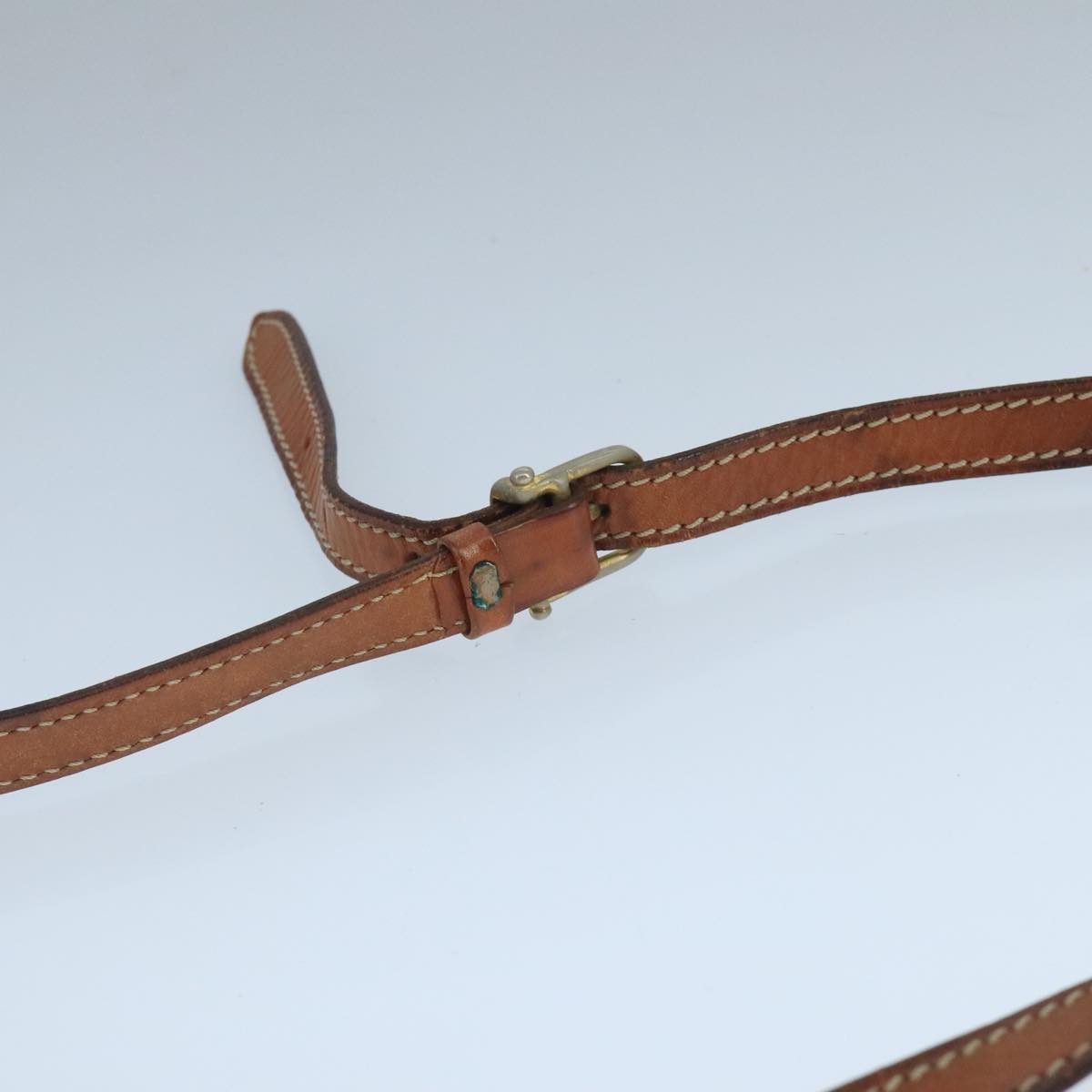 CELINE Macadam Canvas Shoulder Bag Beige Auth 105489