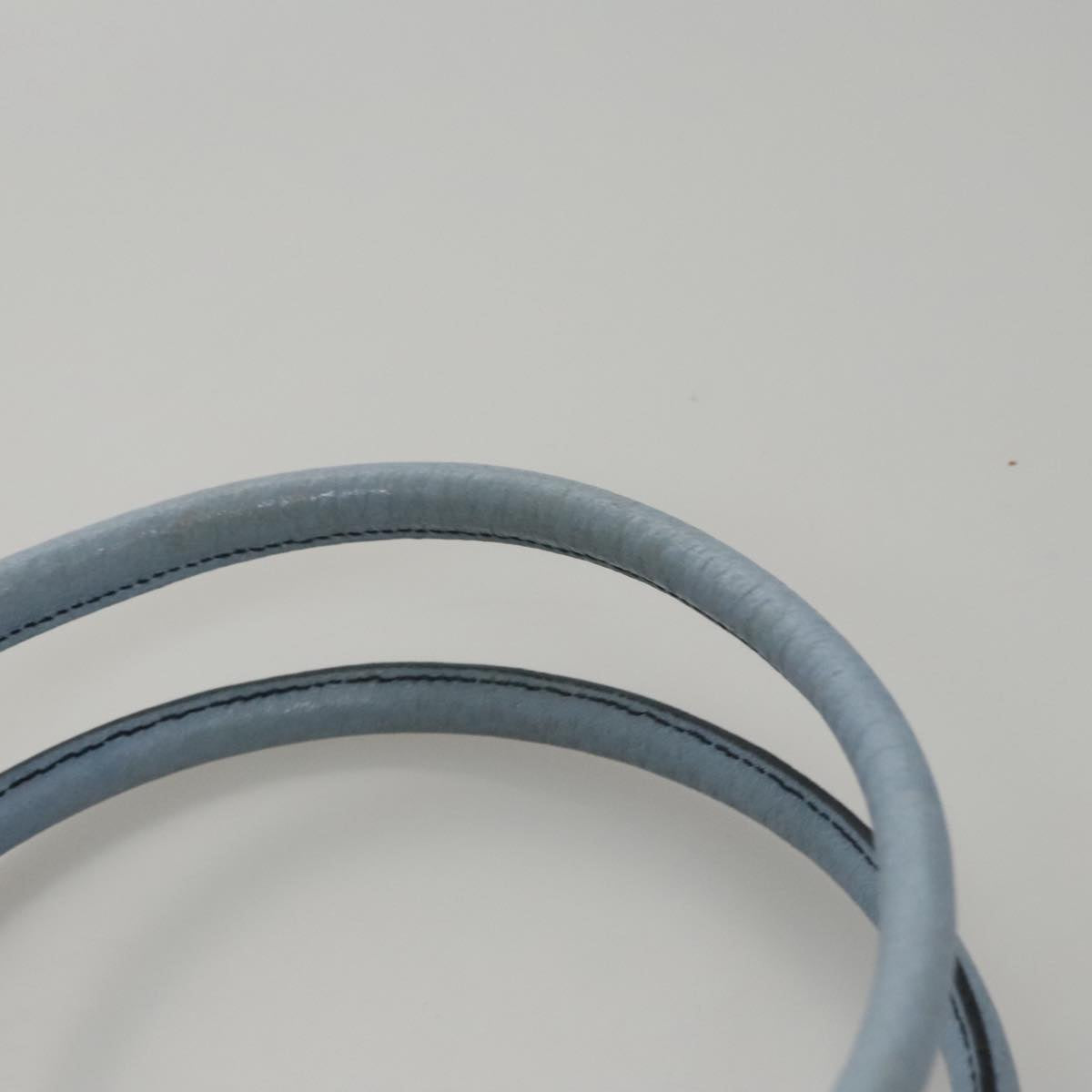 Salvatore Ferragamo Hand Bag Leather Light Blue Auth 105502