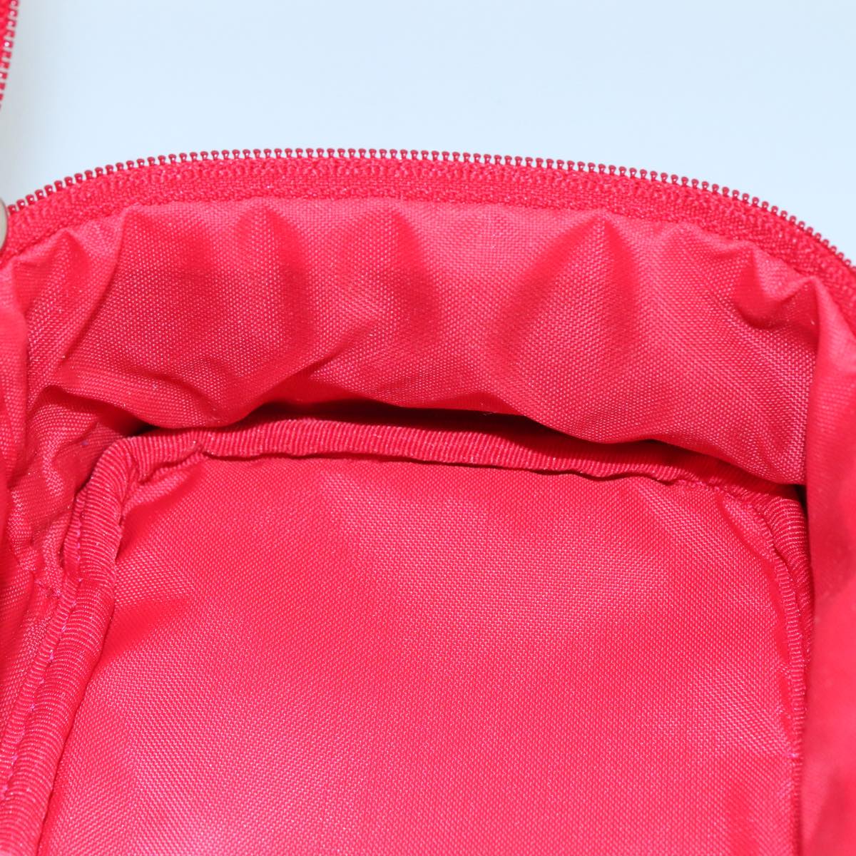 Burberrys Nova Check Hand Bag Canvas Leather Beige Red Silver Auth 105641V