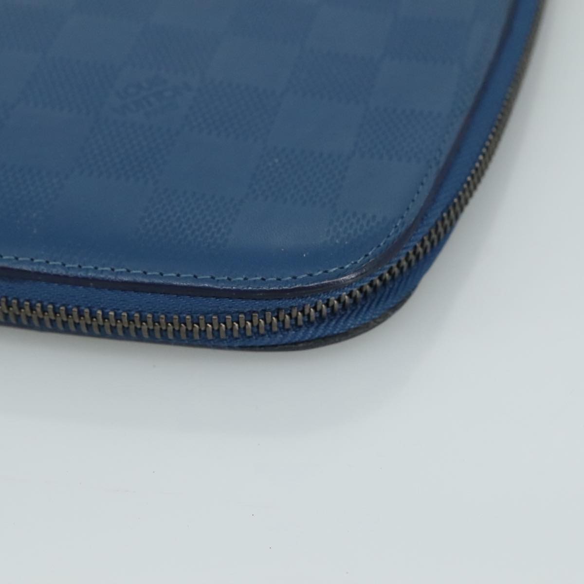 LOUIS VUITTON Damier Infini Organizer Atholl Bag Blue Neptune N41396 Auth 105673