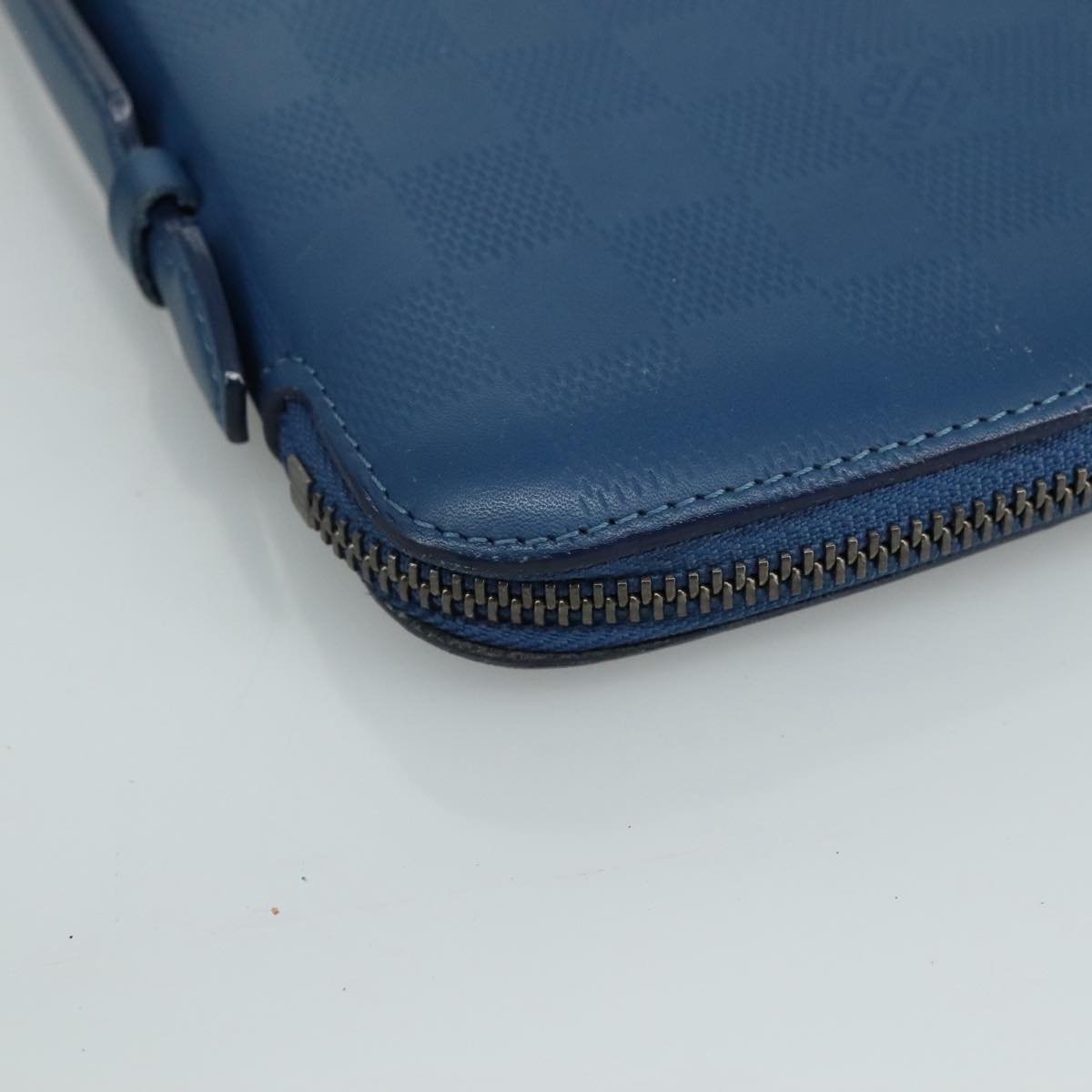 LOUIS VUITTON Damier Infini Organizer Atholl Bag Blue Neptune N41396 Auth 105673