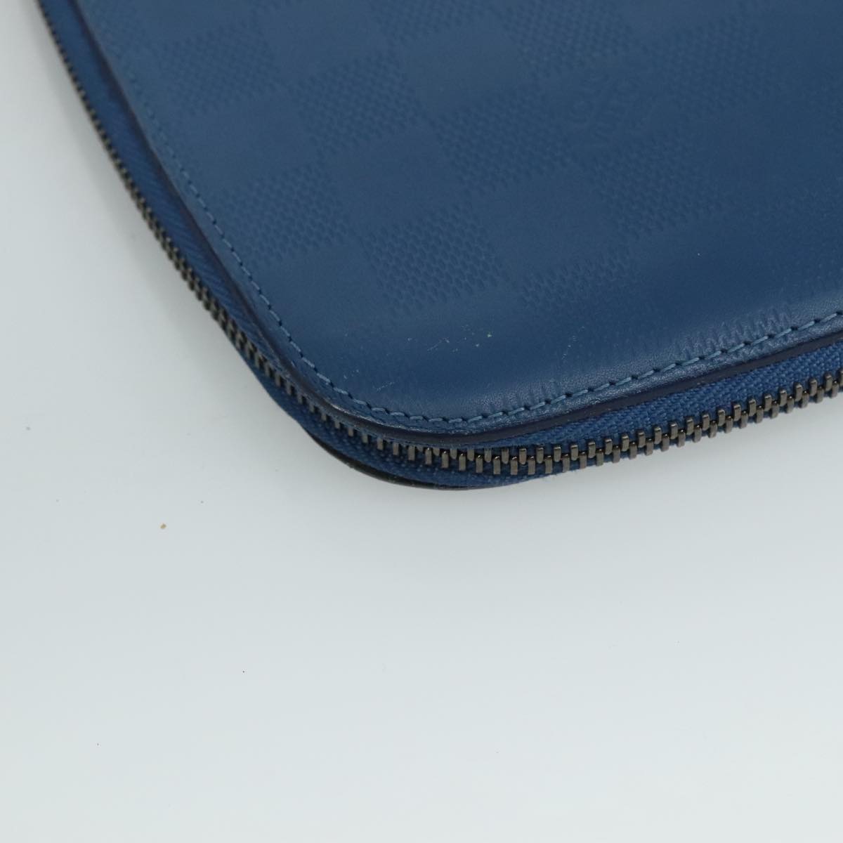 LOUIS VUITTON Damier Infini Organizer Atholl Bag Blue Neptune N41396 Auth 105673