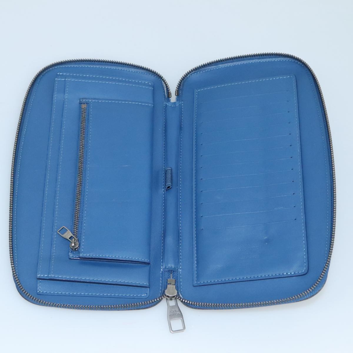 LOUIS VUITTON Damier Infini Organizer Atholl Bag Blue Neptune N41396 Auth 105673