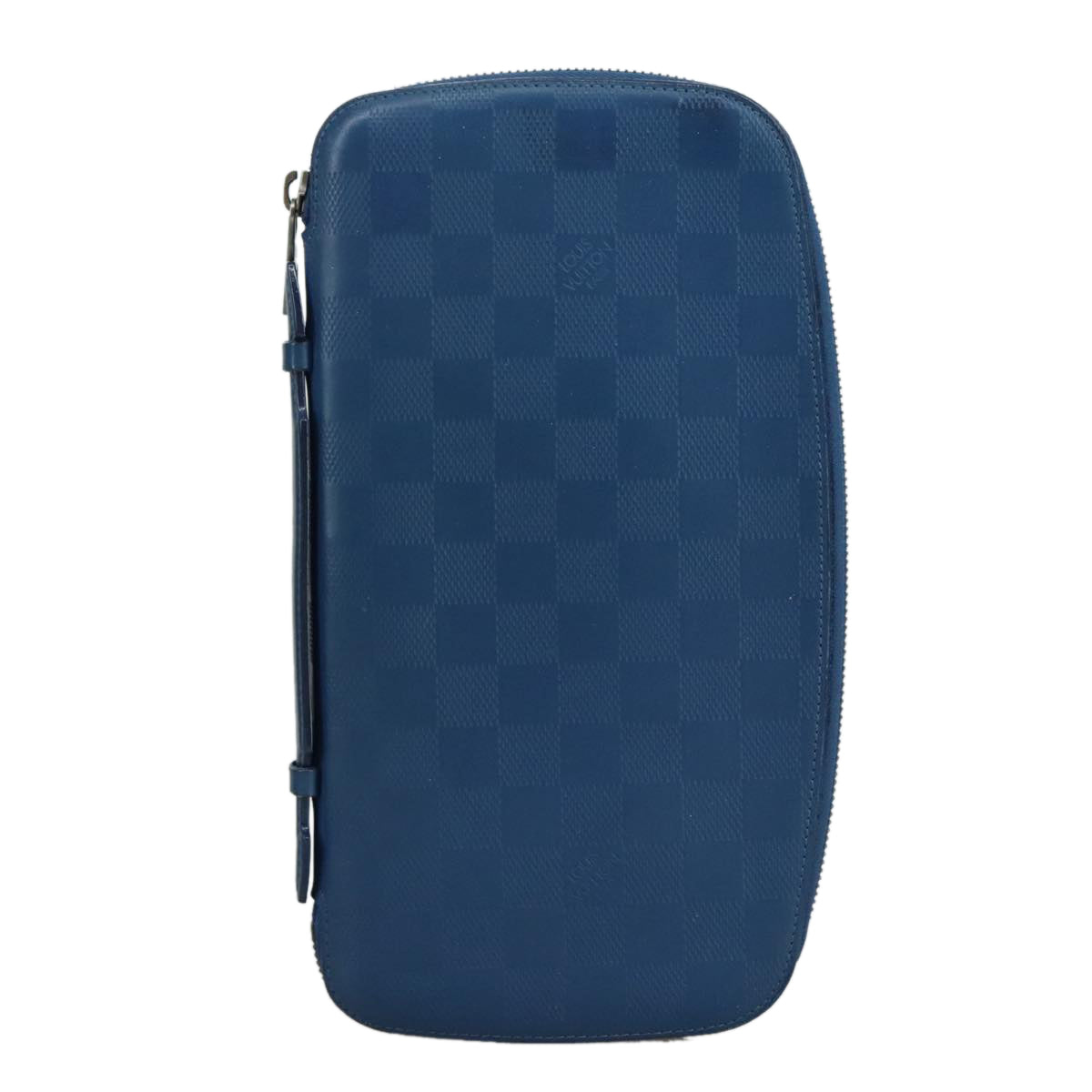 LOUIS VUITTON Damier Infini Organizer Atholl Bag Blue Neptune N41396 Auth 105673
