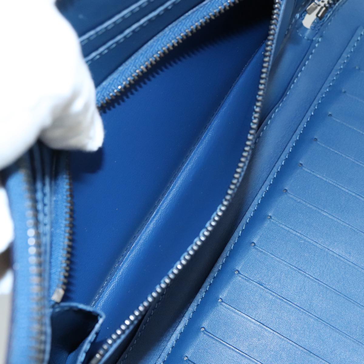 LOUIS VUITTON Damier Infini Organizer Atholl Bag Blue Neptune N41396 Auth 105673