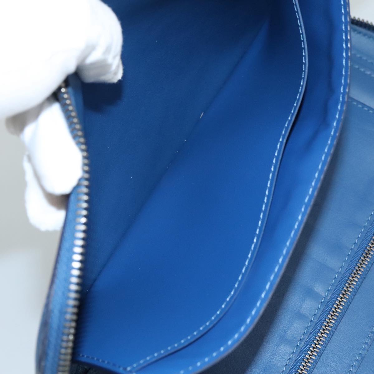 LOUIS VUITTON Damier Infini Organizer Atholl Bag Blue Neptune N41396 Auth 105673