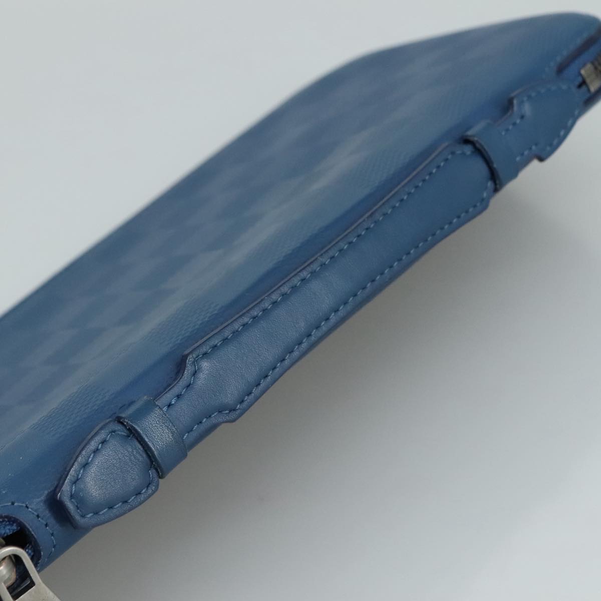 LOUIS VUITTON Damier Infini Organizer Atholl Bag Blue Neptune N41396 Auth 105673