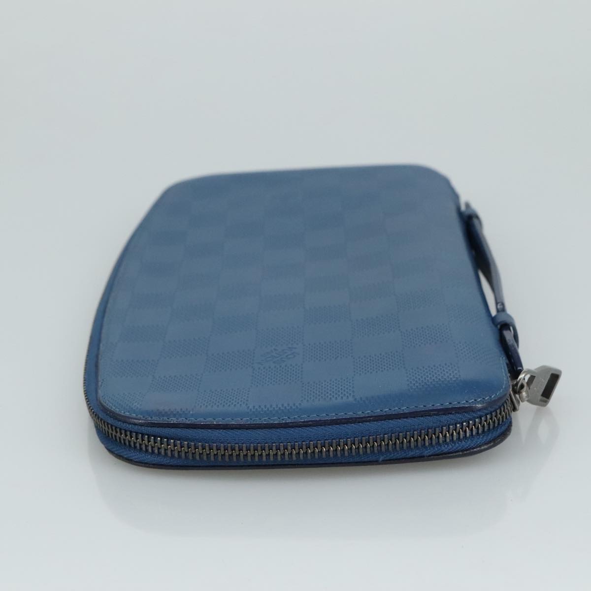 LOUIS VUITTON Damier Infini Organizer Atholl Bag Blue Neptune N41396 Auth 105673